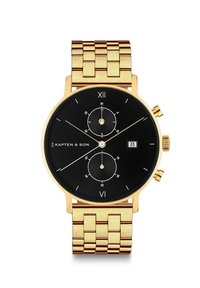 Kapten & Son SMALL  - Chronograph - gold coloured black