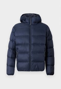 HOODED LOGO PUFFER - Chaqueta de invierno - dark night navy