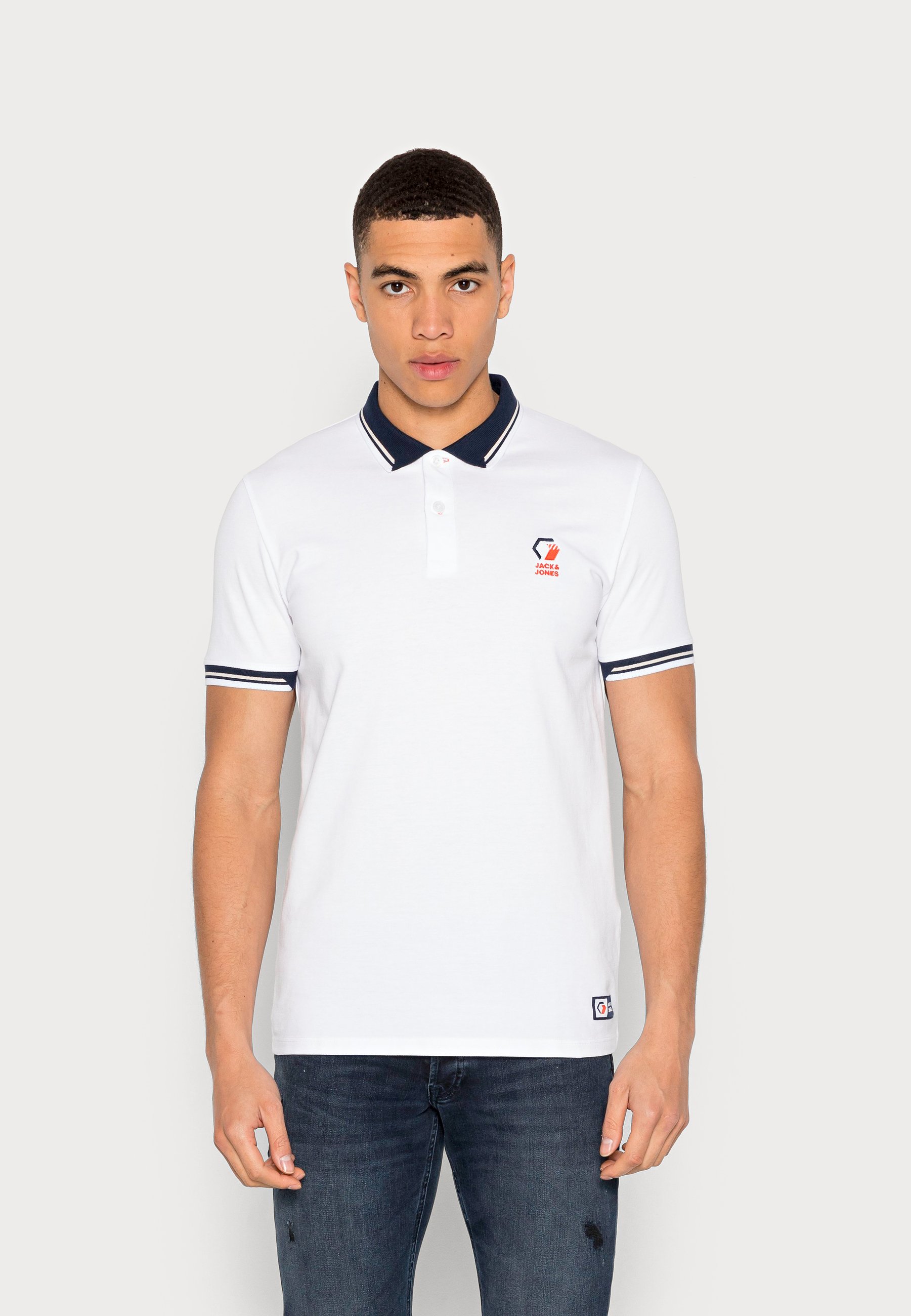 Jack \u0026 Jones JCOLOGAN - Poloshirt - white/wit - Zalando.nl