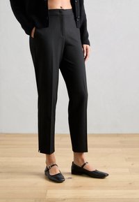 Marc O'Polo PANTS SLIT DETAIL - Housut - black