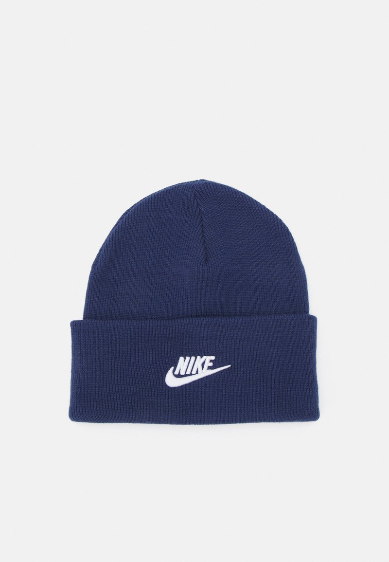 Nike Sportswear PEAK BEANIE UNISEX - Pletena kapa - midnight navy/white