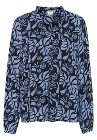 Unselected, blue flower leaf print