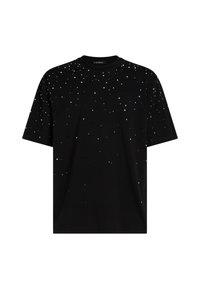 RHINESTONE RELAXED - T-shirt con stampa - black