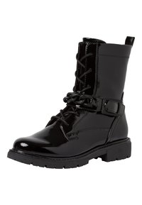 Jana Gležnjače s vezicama - black patent
