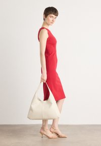 MARCIANO BY GUESS ZIP MIDI DRESS - Jerseykjole - samba red vibes