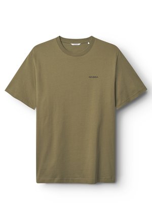 DUNE LOGO SS GOTS - Základné tričko - olive green