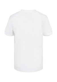 Plain white short-sleeve T-shirt displayed from the back with a round neckline and standard fit.