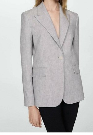 Manteau court - mottled light grey