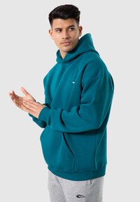 Smilodox DAWSON OVERSIZED - Kapuzenpullover - dunkelgrün