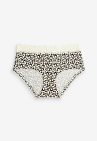 Next 4 PACK - Kratke gaće - black cream print grey