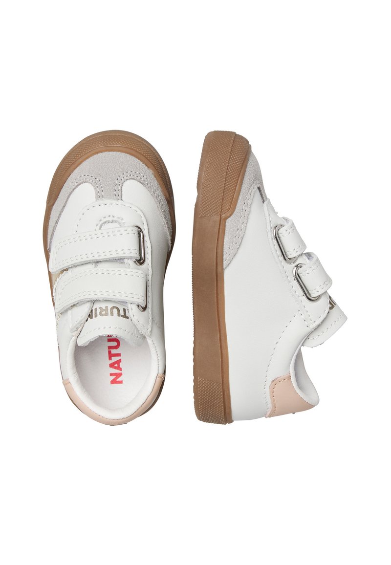 Naturino Chaussures Premiers Pas Cuir Souple Fille - Scratch & Semelle Flexible