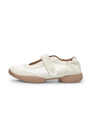 ELASTICIZZATA - Ballerine con cinturino - bianco