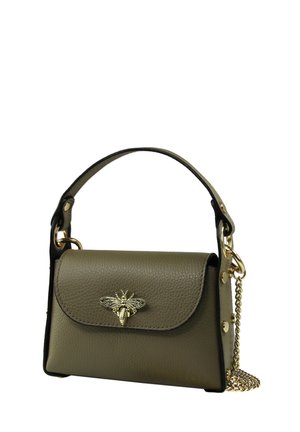 DrachenLeder TOSCANTO - Handbag - graugrün dunkeltaupe