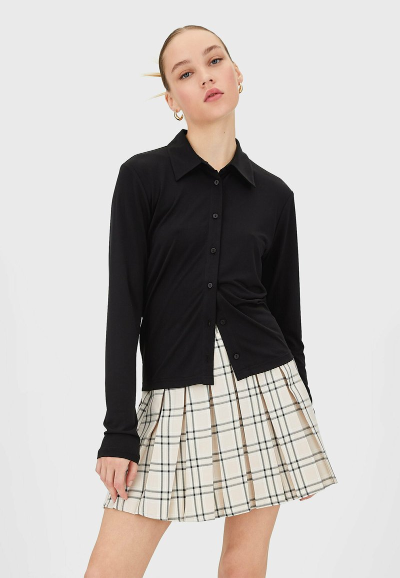 Damen Jeansröcke | Stradivarius Faltenrockstone/stein - FE85961 Damen Jeansröcke | Stradivarius Faltenrockstone/stein - FE85961
