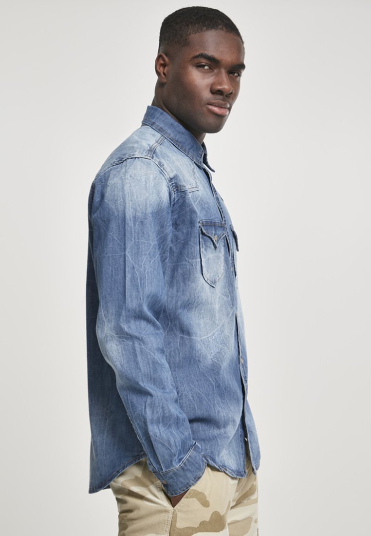 Brandit camicia di jeans Riley in blu - Military 1st Brandit camicia di jeans Riley in blu - Military 1st