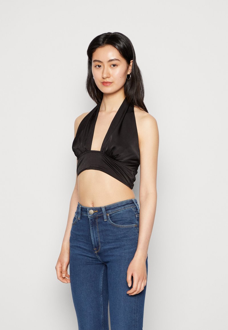 Cotton On HALTER Top black/negro Zalando.es