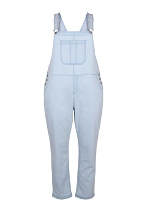 GESTREIFTE - Latzhose - l blue denim stripe