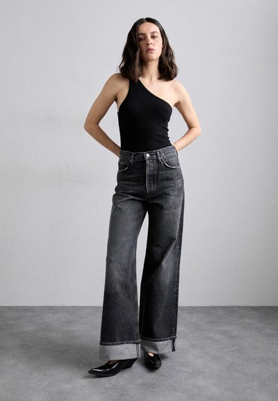 Agolde DAME  - Wide Leg - black denim
