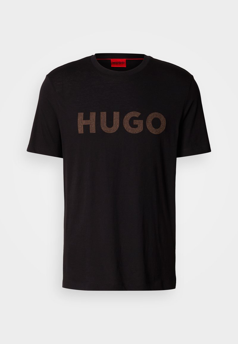 HUGO T-shirt print zwart