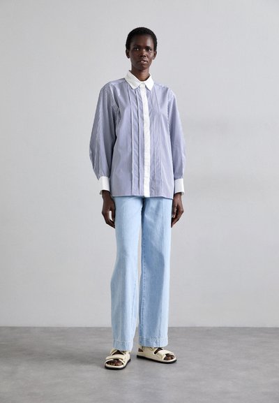 sandro Hemdbluse - bleu/blanc