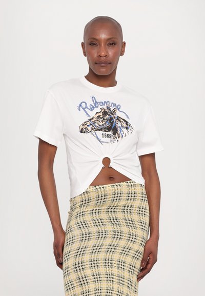 Rabanne Print T-shirt - white