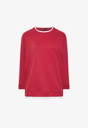 Yours Clothing, PLUS SIZE CASUAL TOPS - Long sleeved top - red