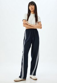 Koton WIDE LEG - Träningsbyxor - dark blue