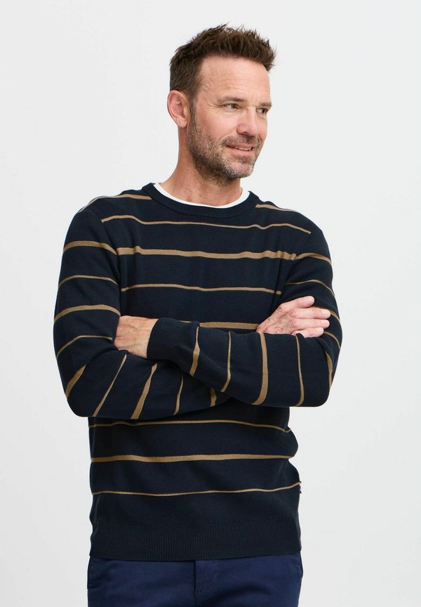 FQKYLE reversed strip crewneck neck - Strickpullover - salute