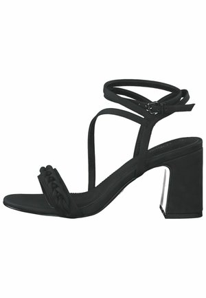 Páskové sandály  - black