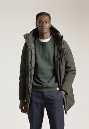 CON CAPUCHA - Parka - verde oscuro