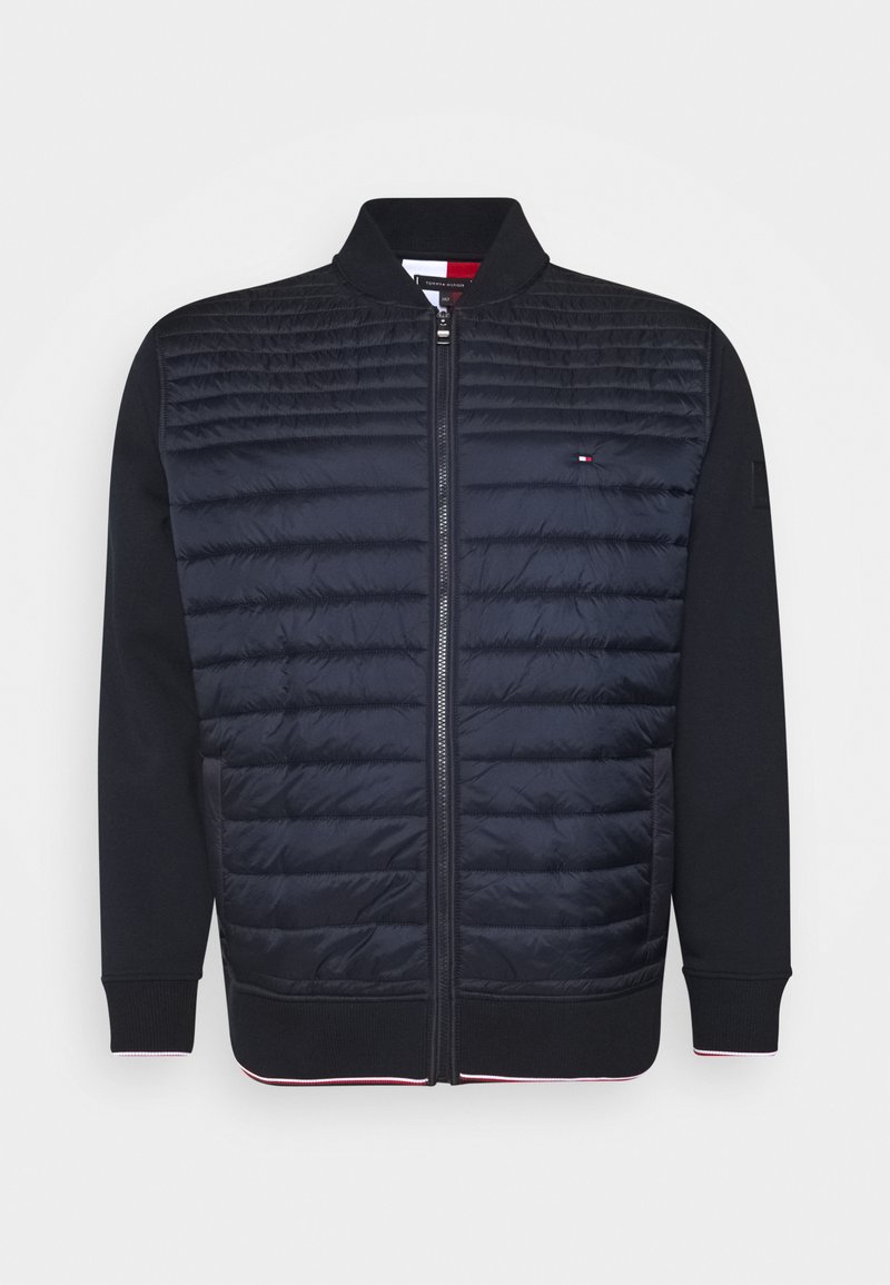 Tommy Hilfiger MIXED MEDIA BASEBALL ZIP Sweatjacke blue/dunkelblau