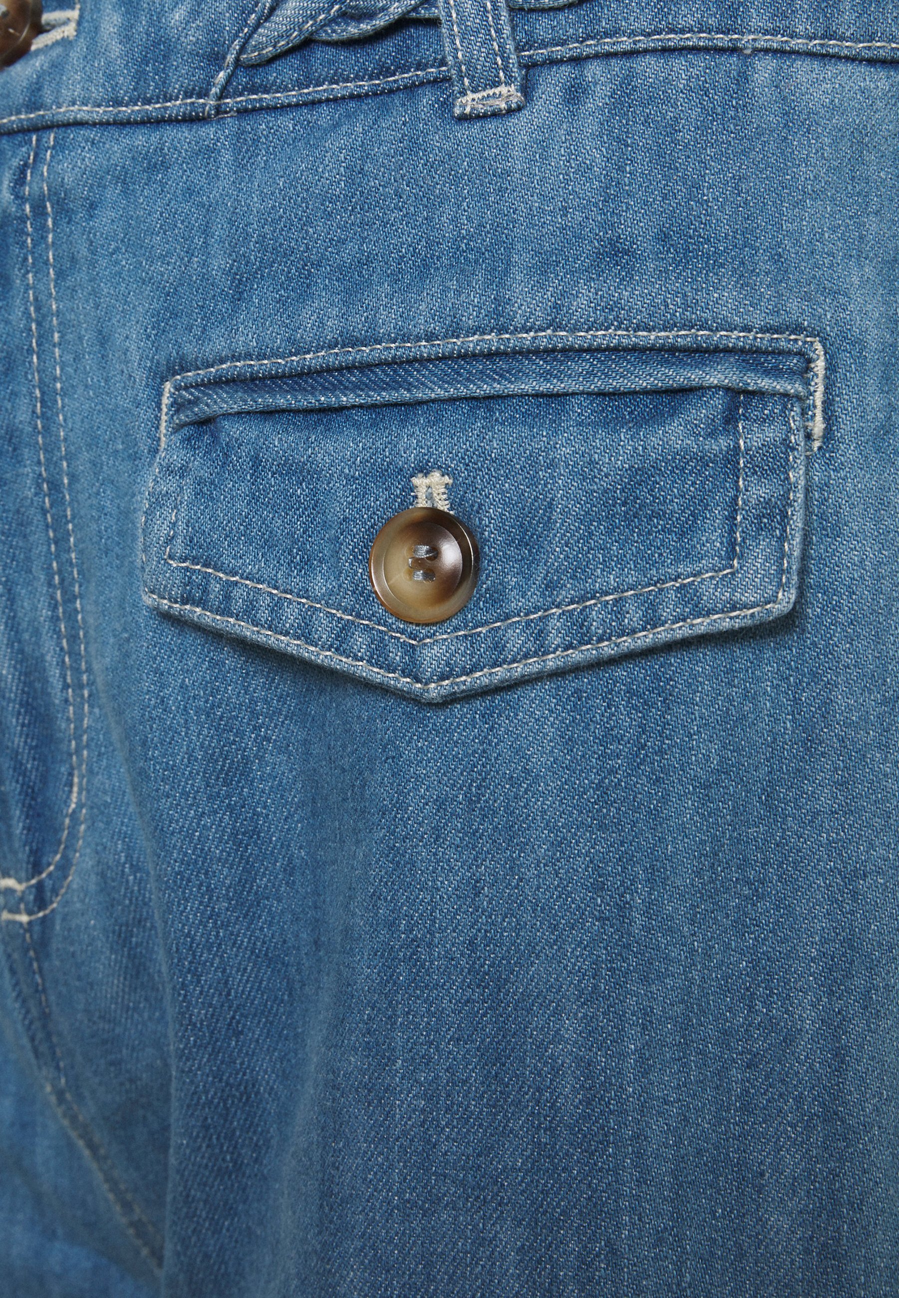 King Louie CAROL BRAID PANTS CANYON - Bootcut jeans - bluestone blue/blue -  Zalando.ie