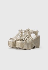 Melissa STATION 79 II - Sandales compensées - gold-coloured