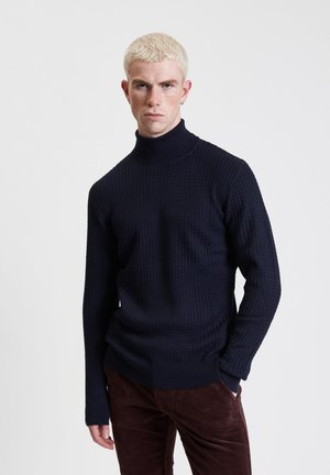 CABLE TURTLENECK  - Jumper - navy