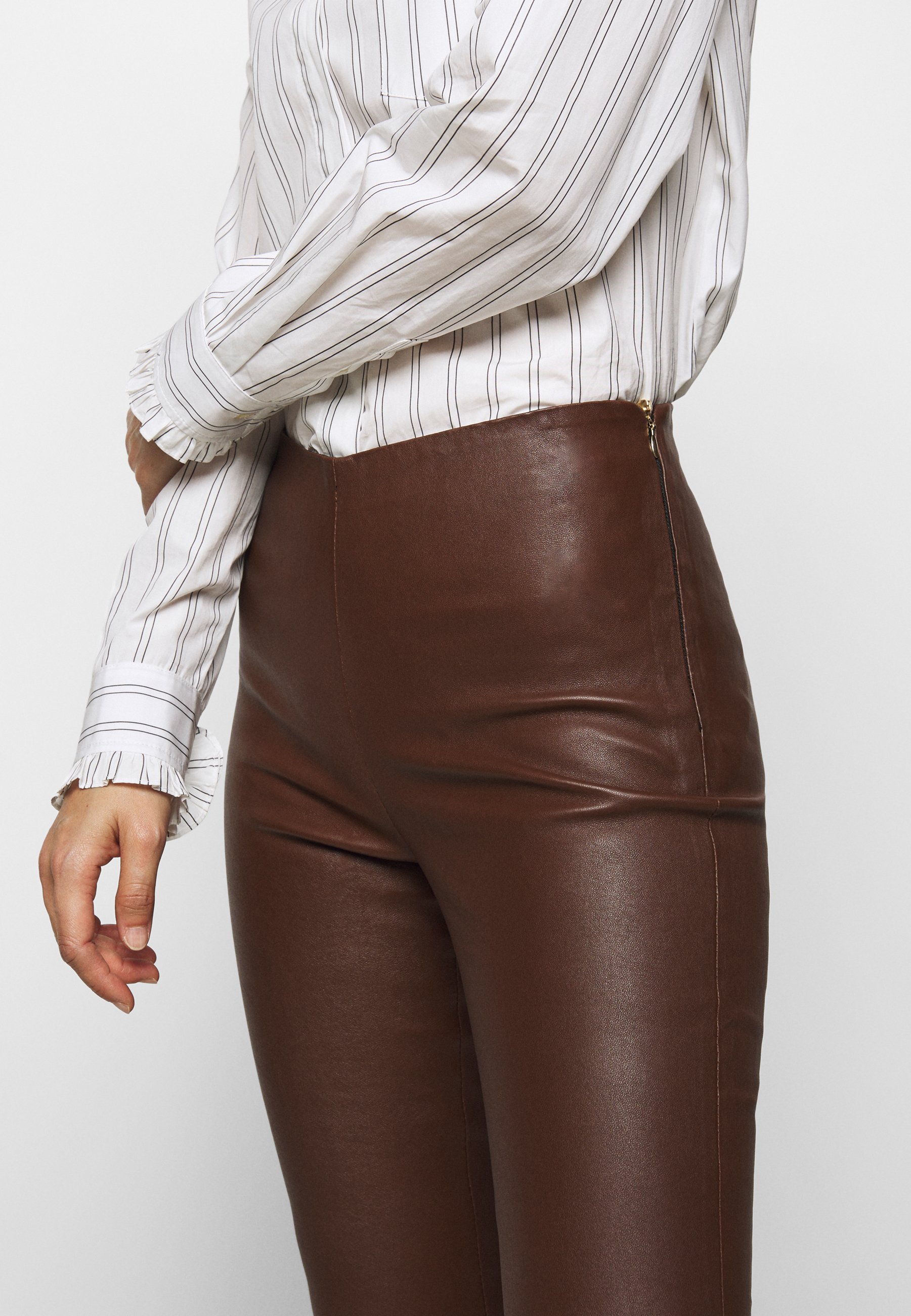 STUDIO ID LENA Skinnbukser brownbrun Zalando.no STUDIO ID LENA Skinnbukser brownbrun Zalando.no