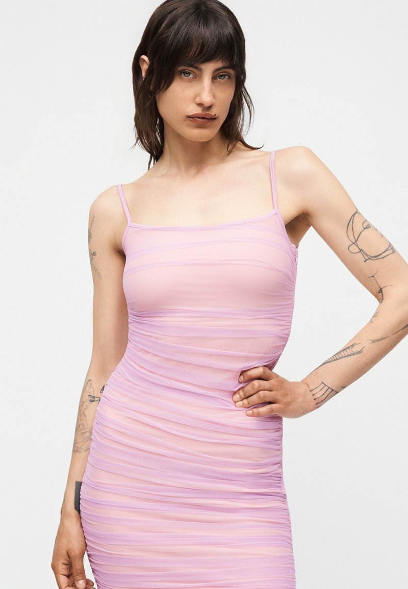 Herv Lger THE ZIA DRESS - Cocktail dress / Party dress - aster/light pink  - Zalando
