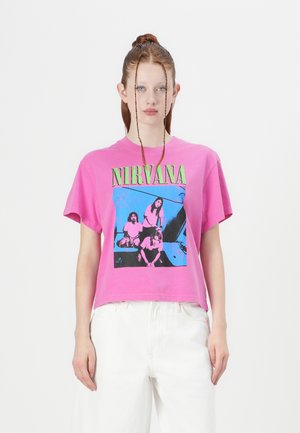 MUSIC TEE - T-shirts med print - standout pink