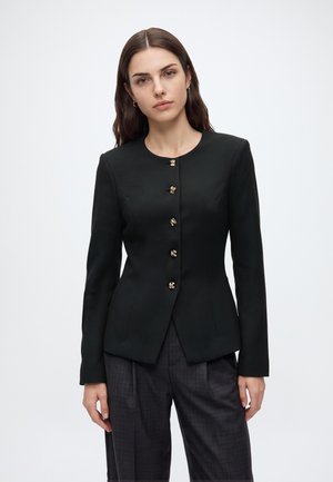 Vero Moda, VMNAILA FITTED GOLD BUTTON BLAZER - Блейзър - black