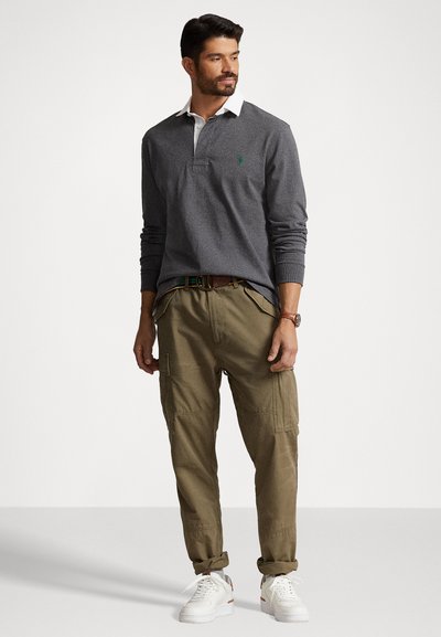 Polo Ralph Lauren Big & Tall THE ICONIC RUGBY SHIRT - Polo krekls - barclay heather