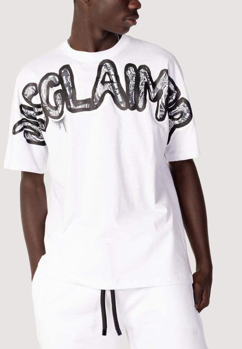 Disclaimer T-shirt uomo in jersey con logo posteriore nero main image 1