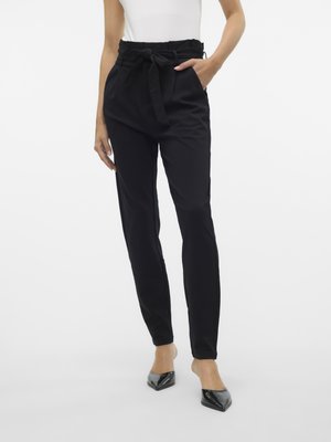 VMEVA PAPERBAG PANT - Tygbyxor - black