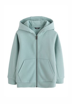 Next, HOODIE  - REGULAR FIT - Sweater met rits - mineral green