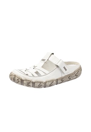 Rieker, Pantolette flach - blanc