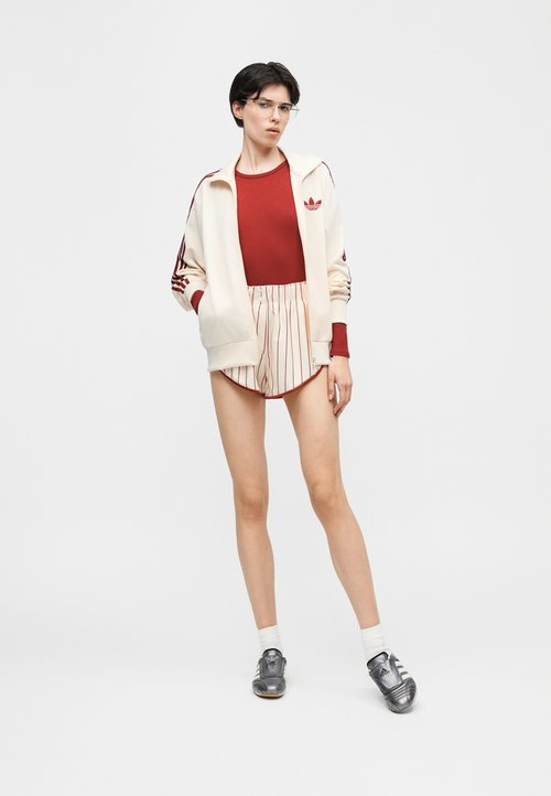 adidas FIREBIRD TRACK TOP LOOSE - Zip-up sweatshirt - warm vanilla/team victory red — photo 5