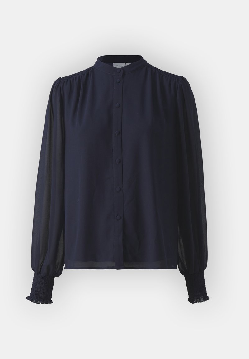 VILA VIUNA SHIRT - Blouse - navy blazer/bleu marine - ZALANDO.FR