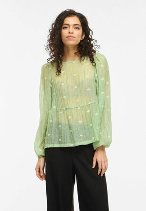 MIT LANGEN ÄRMELN, RUNDHALS VON VILULLI - Langærmet T-shirt - smoke green