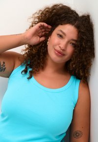 Kaffe Curve KCCARINA - Topp - blue atoll