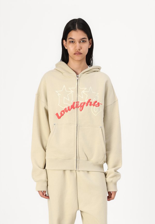 TRIPLESTAR WOMAN ZIPPER - Kapuzenpullover - beige