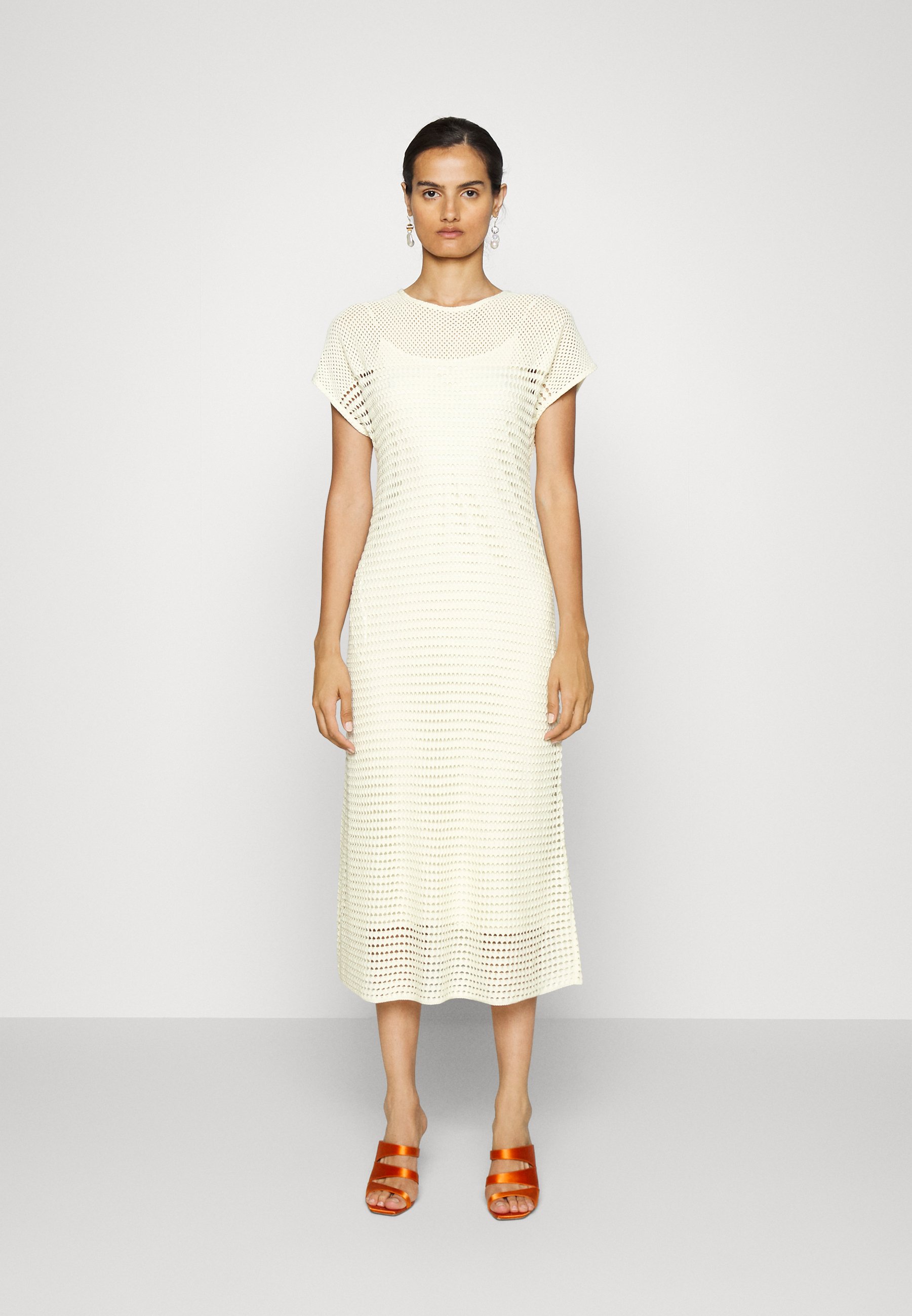 Theory DRESS - Jumper dress - ivory/off 