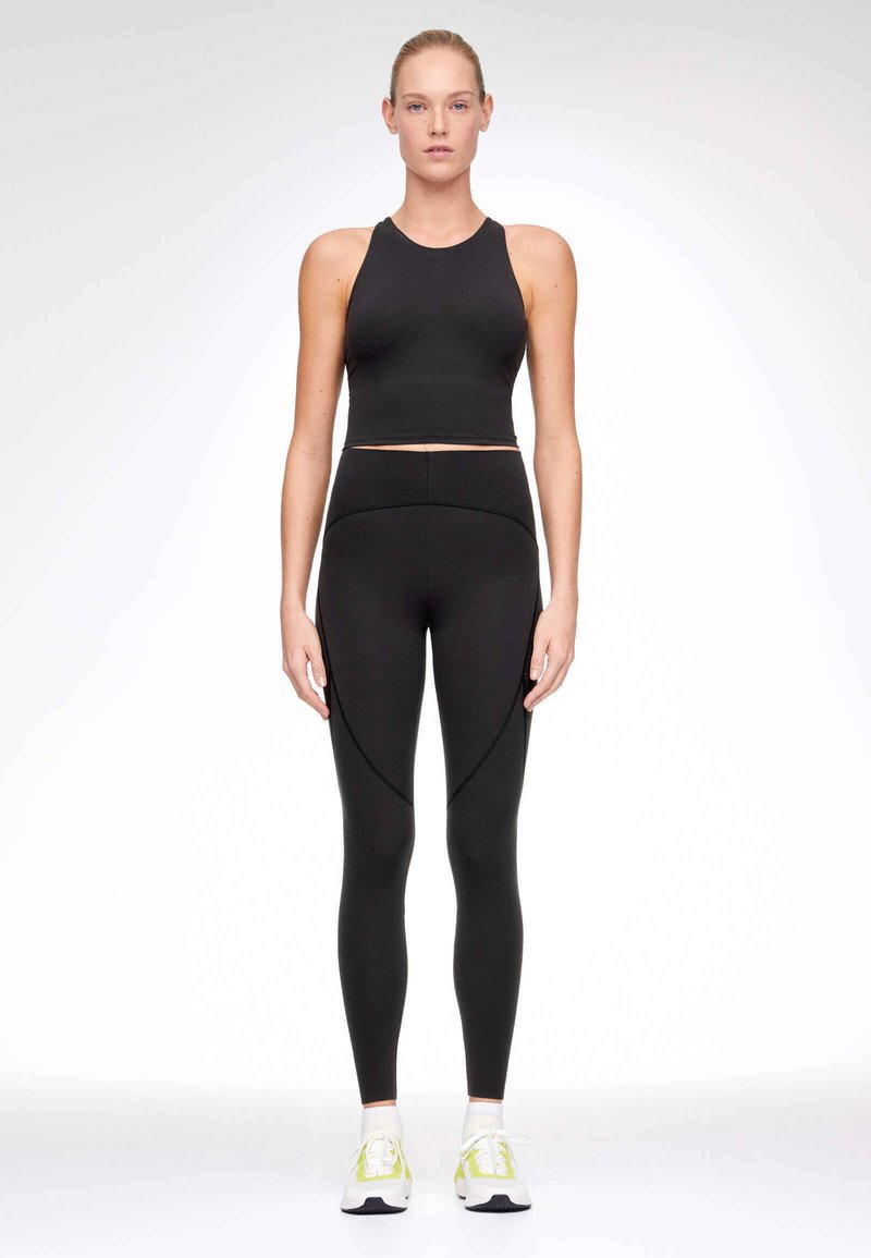 OYSHO BASIC COMPRESSIVE 70CM ANKLELENGTH Leggings black/noir